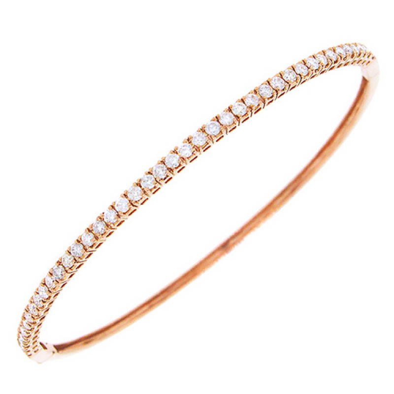 Rose gold on sale diamond bangle bracelets