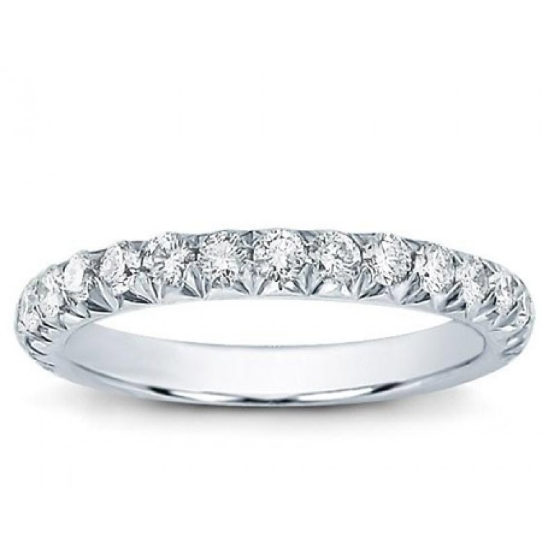 Large diamond on sale wedding band
