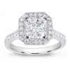Pave Engagement Setting For Square Diamond