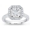 Pave Engagement Setting For Square Diamond