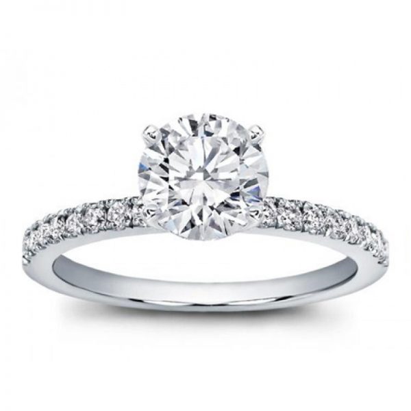 Classic Pave Engagement Setting Ring